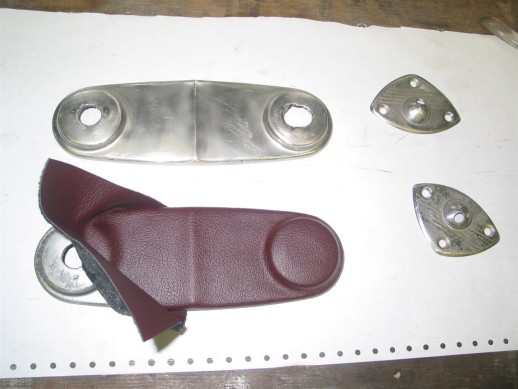 Inside door handle plate